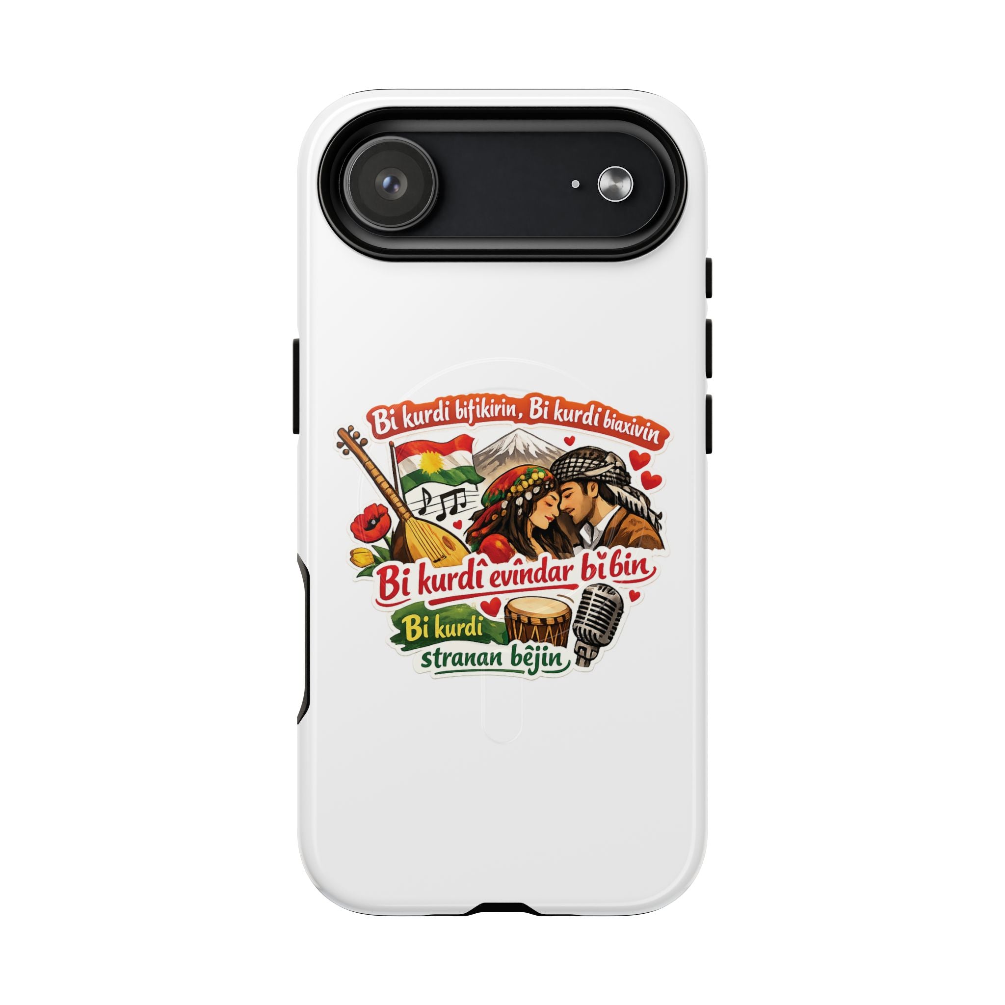 Kurdish Pride Tough Magnetic Phone Case — "Bi Kurdî Evindar Bî" Design